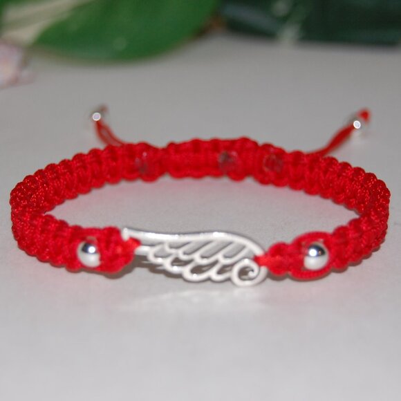 Angel Wing Bracelet,Prayers Bracelet,Angel Wings Gift - Picture 2 of 2